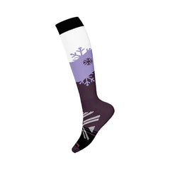 Women's Socks Smartwool Ski Full Cushion Snowpocalypse Pattern OTC - Purple Iris - Genetik Sport