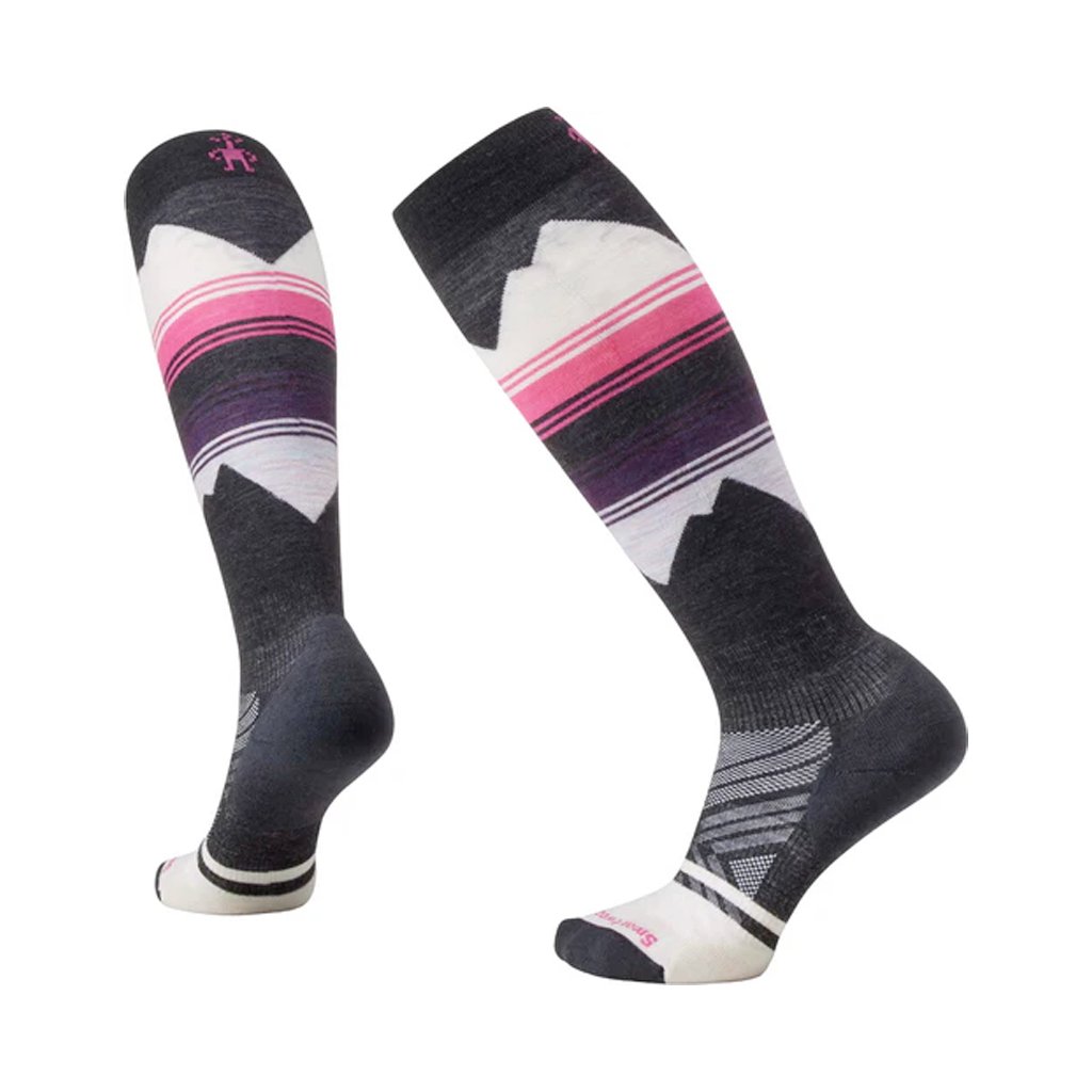 Women's Socks Smartwool Targeted Cushion Pattern OTC - Charcoal - Genetik Sport