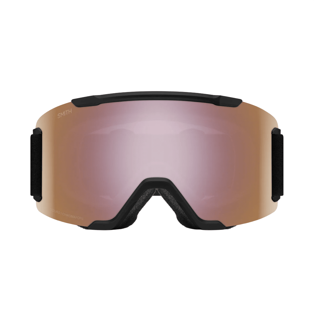 Goggles Smith Squad Black - ChromaPop Everyday Rose Gold Mirror - Genetik Sport