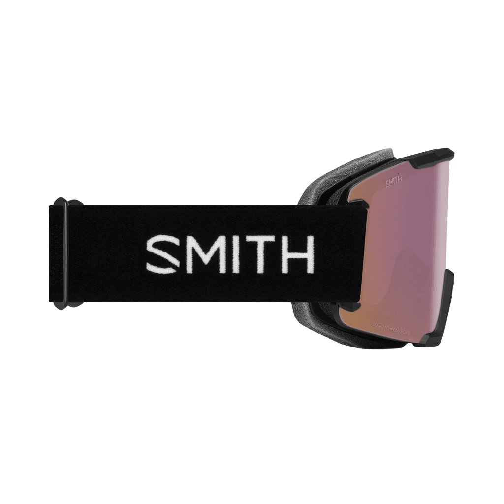Goggles Smith Squad Black - ChromaPop Everyday Rose Gold Mirror - Genetik Sport