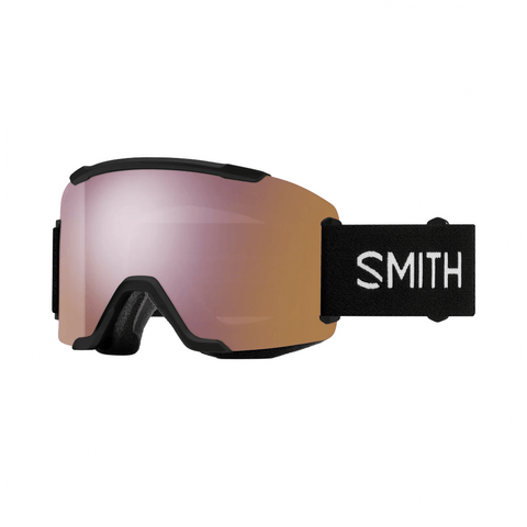 Goggles Smith Squad Black - ChromaPop Everyday Rose Gold Mirror - Genetik Sport