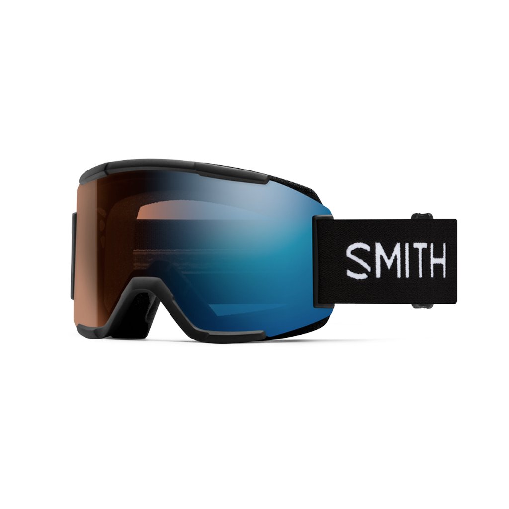 Goggles Smith Squad Black - ChromaPop Pro Photochromic Blue Mirror - Genetik Sport