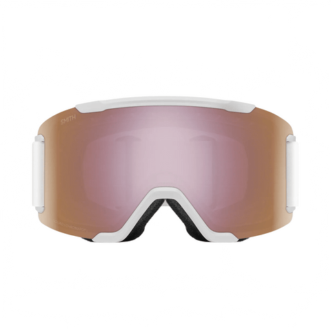 Goggles Smith Squad White Vapor - ChromaPop Everyday Rose Gold Mirror - Genetik Sport