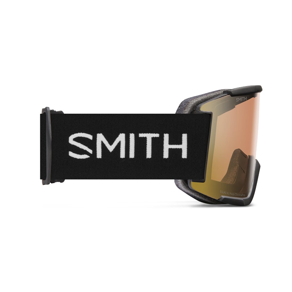 Goggles Smith Squad XL Black - ChromaPop Pro Photochromic Gold Mirror - Genetik Sport