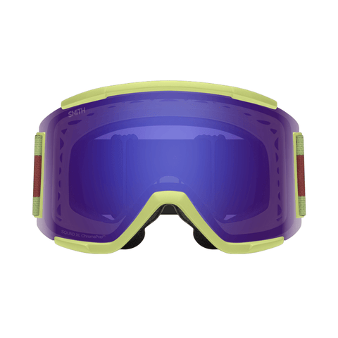 Goggles Smith Squad XL Serpentine Lined Up - ChromaPop Everyday Violet Mirror - Genetik Sport