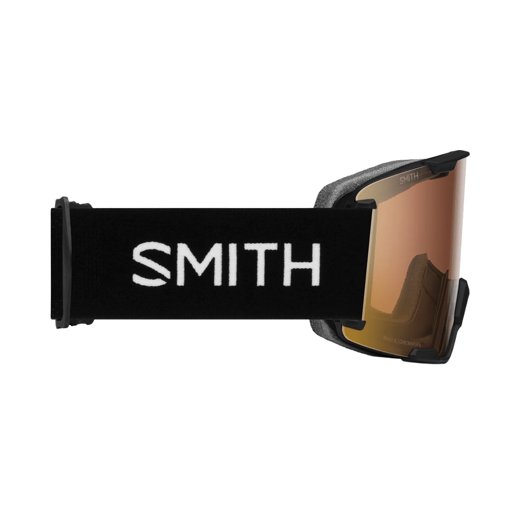 Goggles Smith Stash XL Black - ChromaPop Pro Photochromic Gold Mirror - Genetik Sport