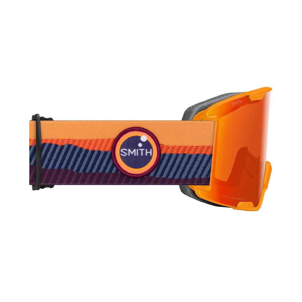 Goggles Smith Stash XL Orange Sunrise - ChromaPop Everyday Red Mirror - Genetik Sport