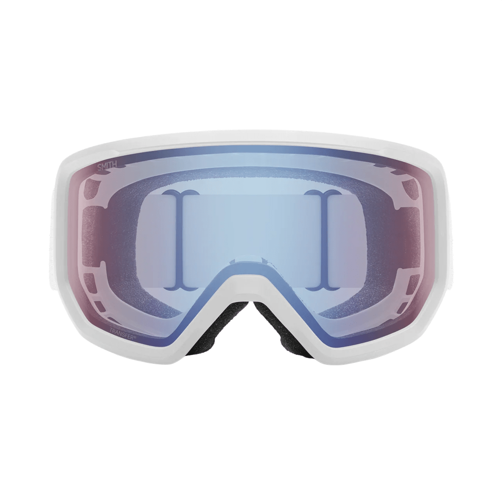 Goggles Smith Transfer White - Blue Sensor Mirror - Genetik Sport