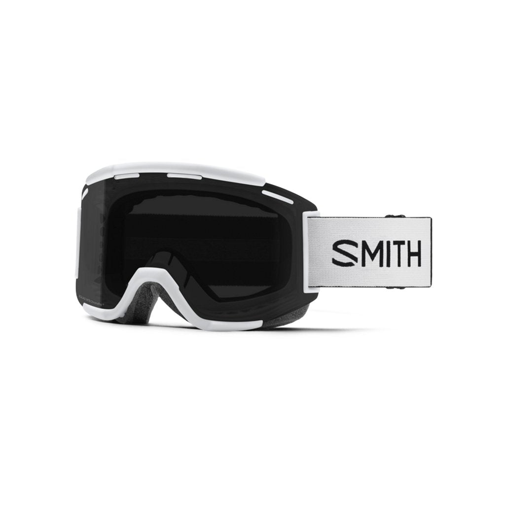 MTB Goggles Smith Squad White - ChromaPop Sun Black & Clear - Genetik Sport