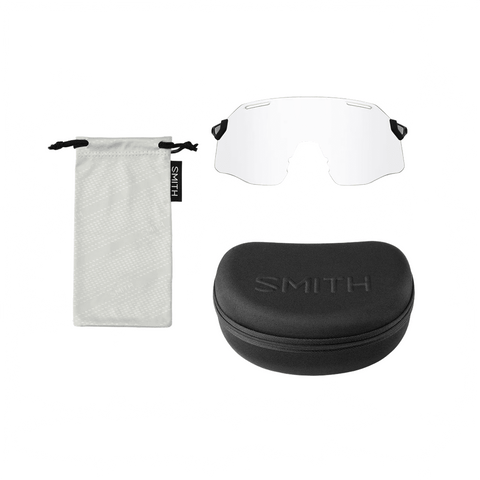 Sunglasses Smith Vert Matte Meteorite Crystal - ChromaPop Low Light Rose Blue Mirror / Clear - Genetik Sport