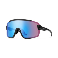 Sunglasses Smith Wildcat Matte Black - ChromaPop Low Light Rose Blue Mirror / Clear - Genetik Sport