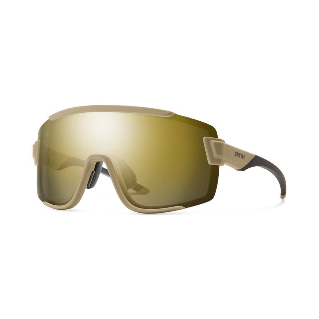 Sunglasses Smith Wildcat Matte Safari - ChromaPop Black Gold Mirror / Clear - Genetik Sport