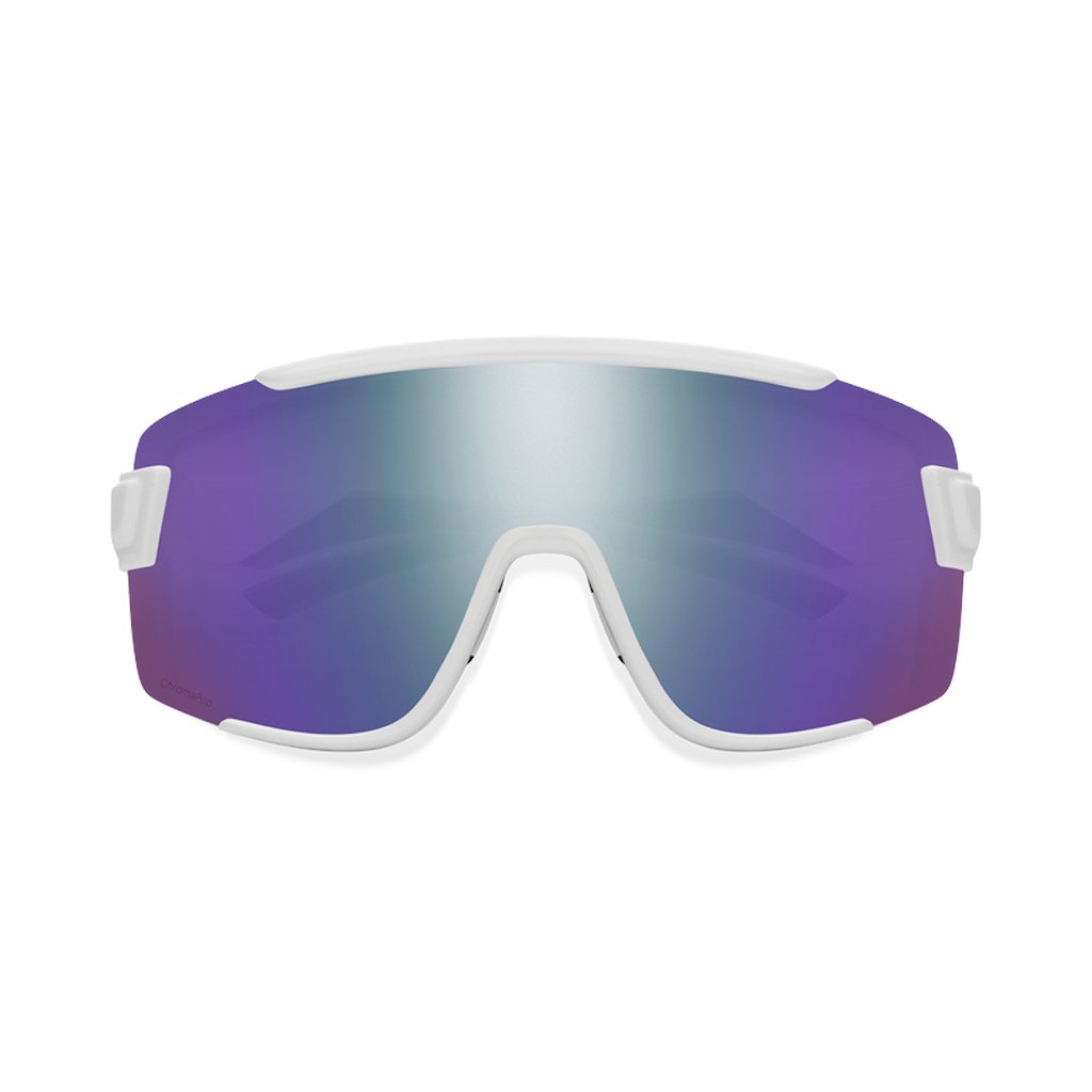 Sunglasses Smith Wildcat White - ChromaPop Violet Mirror / Clear - Genetik Sport