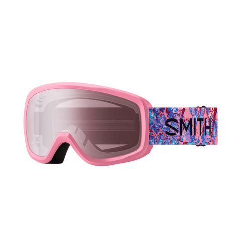 Youth Goggles Smith Snowday Bright Pink LoFi Butterfly - Ignitor Mirror - Genetik Sport