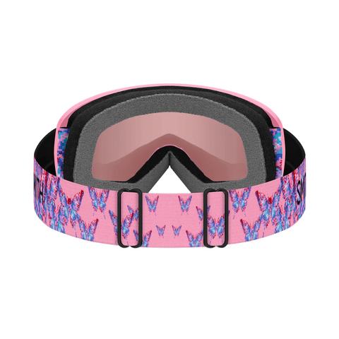 Youth Goggles Smith Snowday Bright Pink LoFi Butterfly - Ignitor Mirror - Genetik Sport