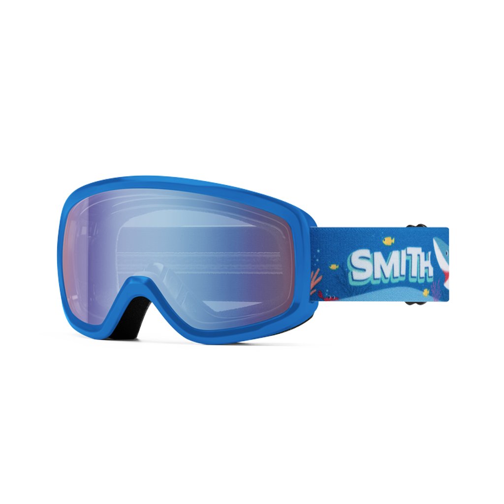 Youth Goggles Smith Snowday Cobalt Shark Balt - Blue Sensor Mirror - Genetik Sport