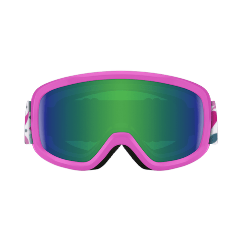 Youth Goggles Smith Snowday Vivid Pink Hearts - Green Sol - X Mirror - Genetik Sport