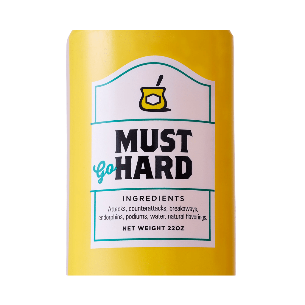 Water Bottle Spurcycle Must Go Hard - Yellow - Genetik Sport