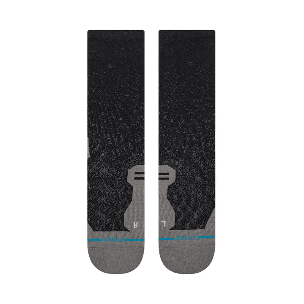 Socks Stance Run Powder Split Light Crew - Black - Genetik Sport