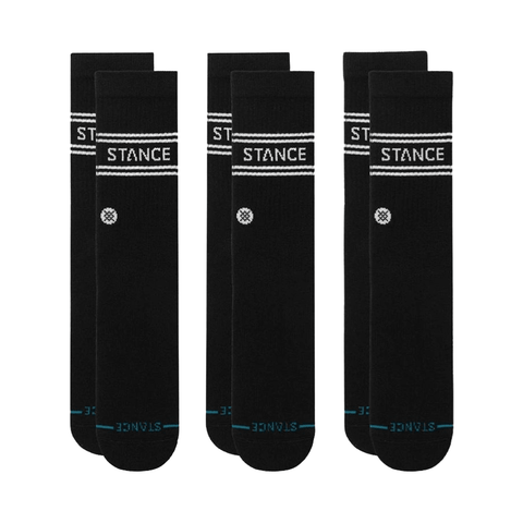 Socks Stance Vital Crew 3 - Pack - Black - Genetik Sport