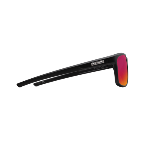 Sunglasses Suncloud Respek Matte Black - Polarized Red Mirror - Genetik Sport