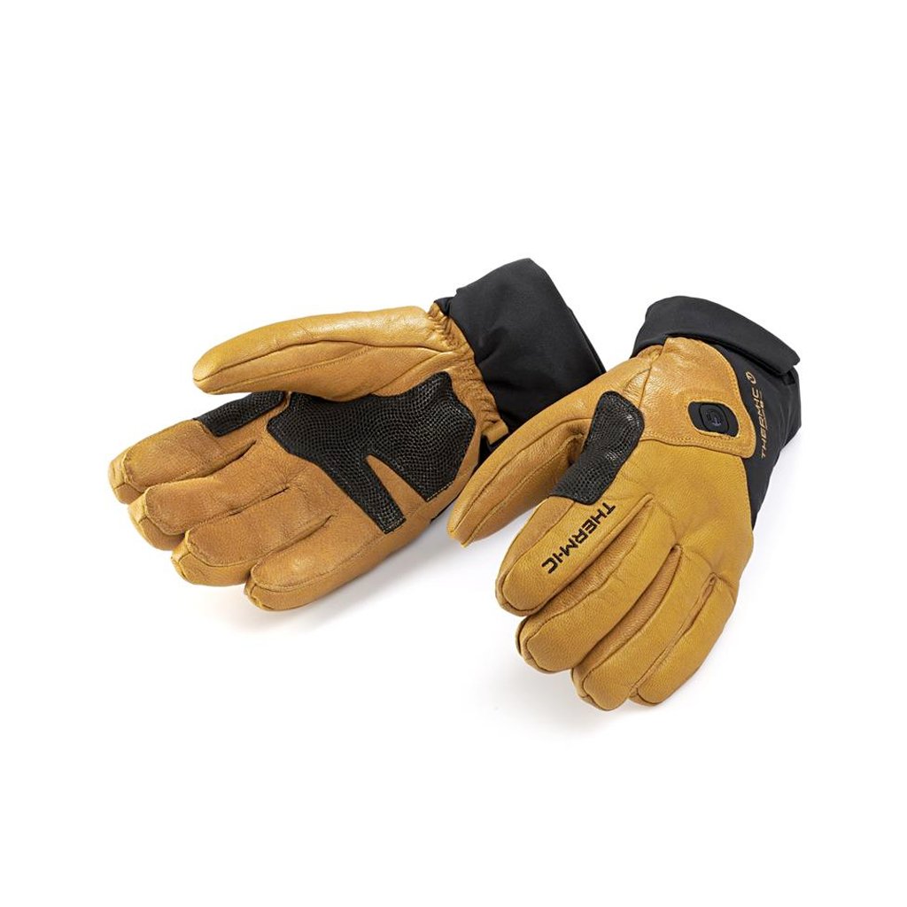 Heated Gloves Therm - Ic Freeride Ultra Heat - Black/Light Brown - Genetik Sport