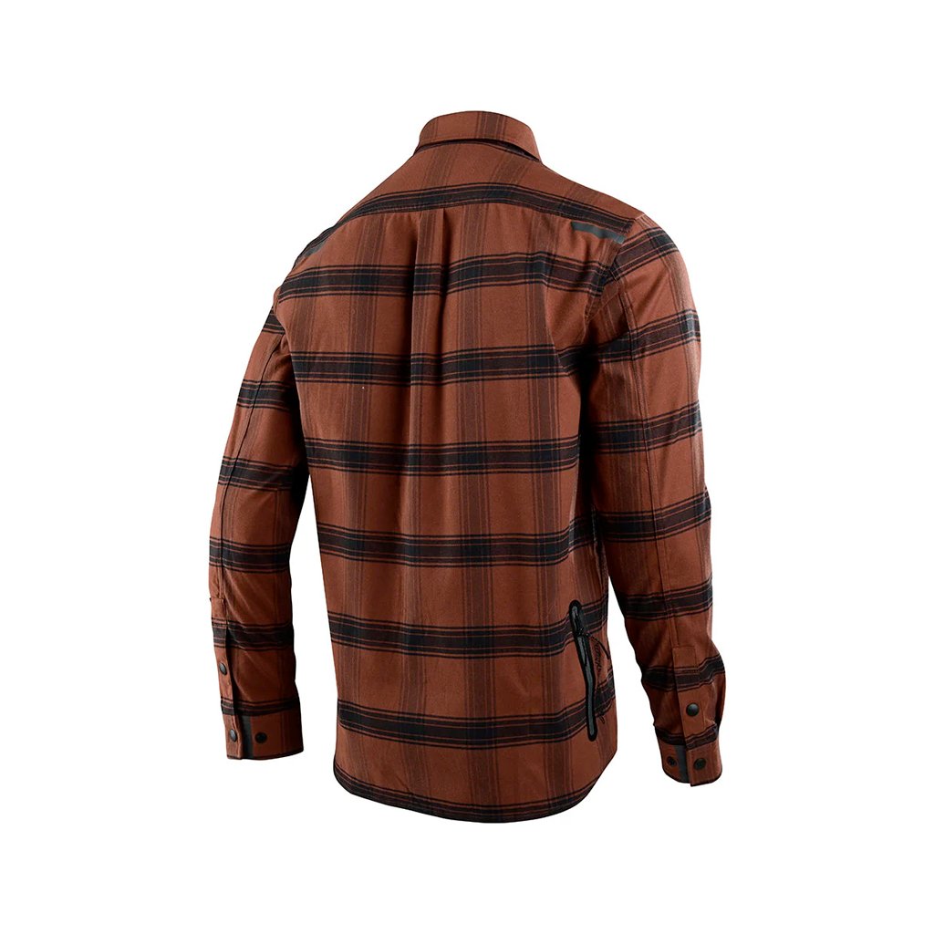 Grind Flannel Troy Lee Designs - Stripe Russet - Genetik Sport