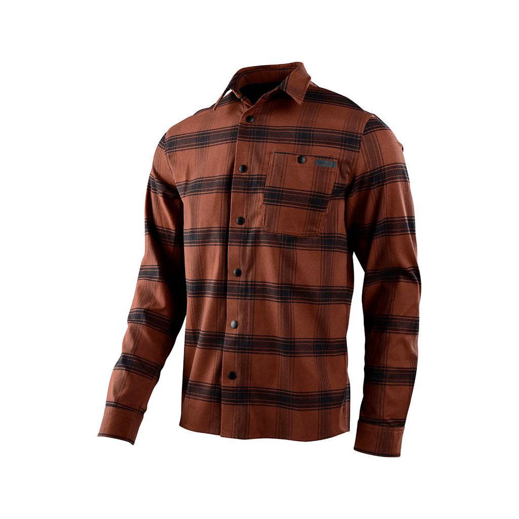 Grind Flannel Troy Lee Designs - Stripe Russet - Genetik Sport