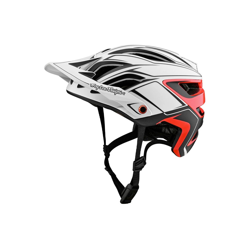 Helmet Troy Lee Designs A3 MIPS Pin White/Red - Genetik Sport