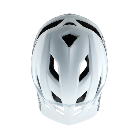 Helmet Troy Lee Designs Flowline MIPS Point - White / Black - Genetik Sport