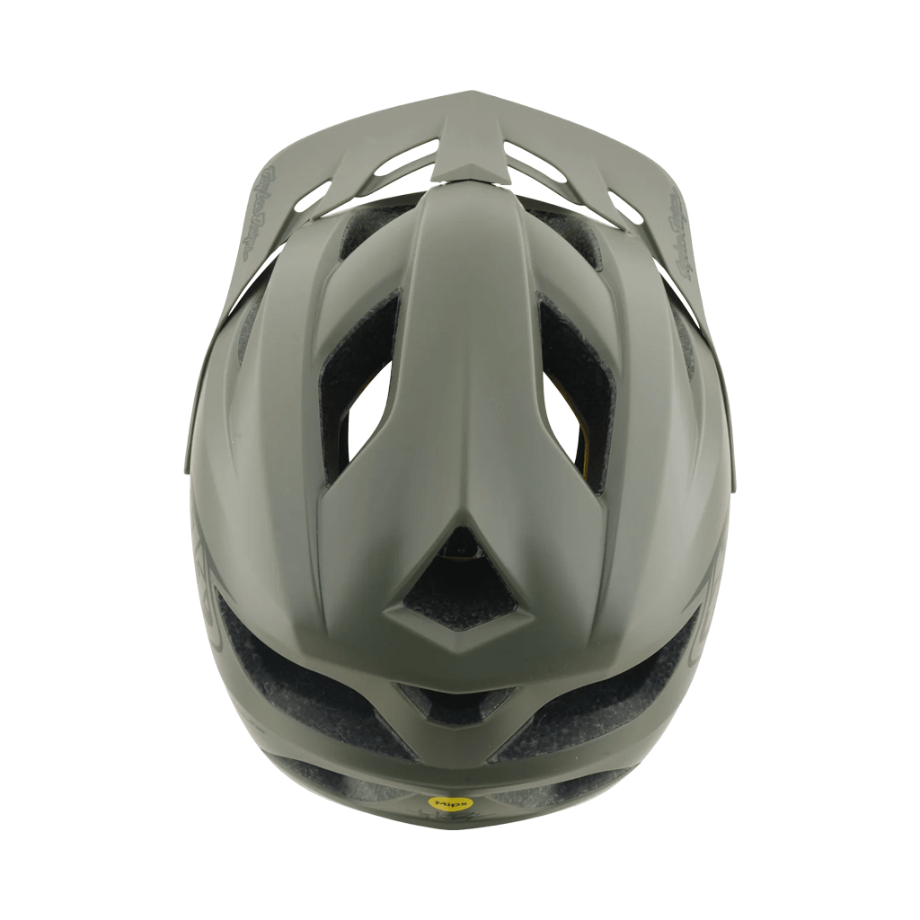 Helmet Troy Lee Designs Youth Flowline MIPS Point - Army - Genetik Sport