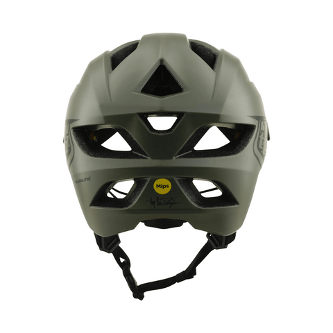 Helmet Troy Lee Designs Youth Flowline MIPS Point - Army - Genetik Sport