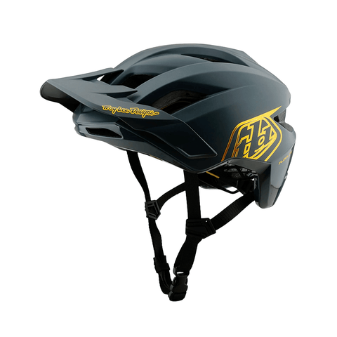 Helmet Troy Lee Designs Youth Flowline MIPS Point - Gray / Gold - Genetik Sport