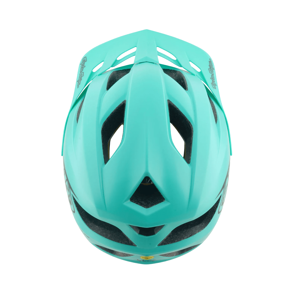 Helmet Troy Lee Designs Youth Flowline MIPS Point - Real Teal - Genetik Sport