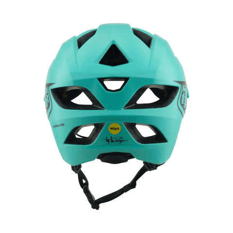 Helmet Troy Lee Designs Youth Flowline MIPS Point - Real Teal - Genetik Sport