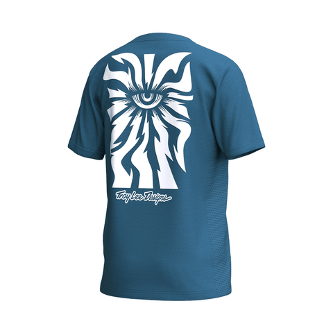 Jersey Troy Lee Designs Youth Skyline Ride SS One Eye - Aero Blue - Genetik Sport