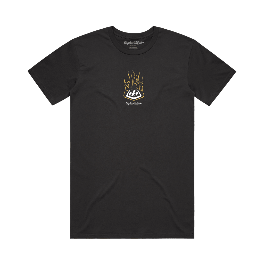 T-Shirt Troy Lee Designs Mens Flame2 - Black - Genetik Sport