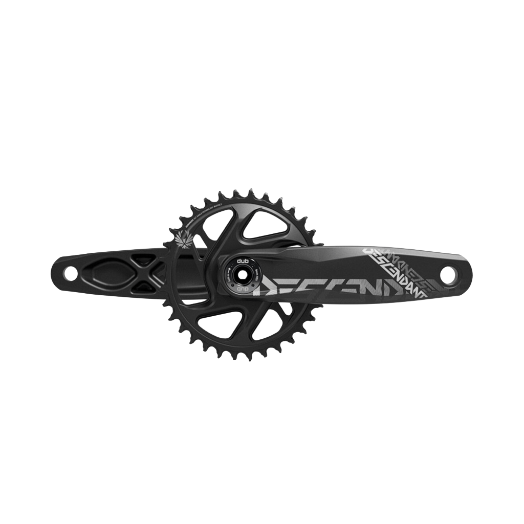 Crankset Truvativ Descendant DH DUB 34T 28.99mm DM 165mm - Black - Genetik Sport