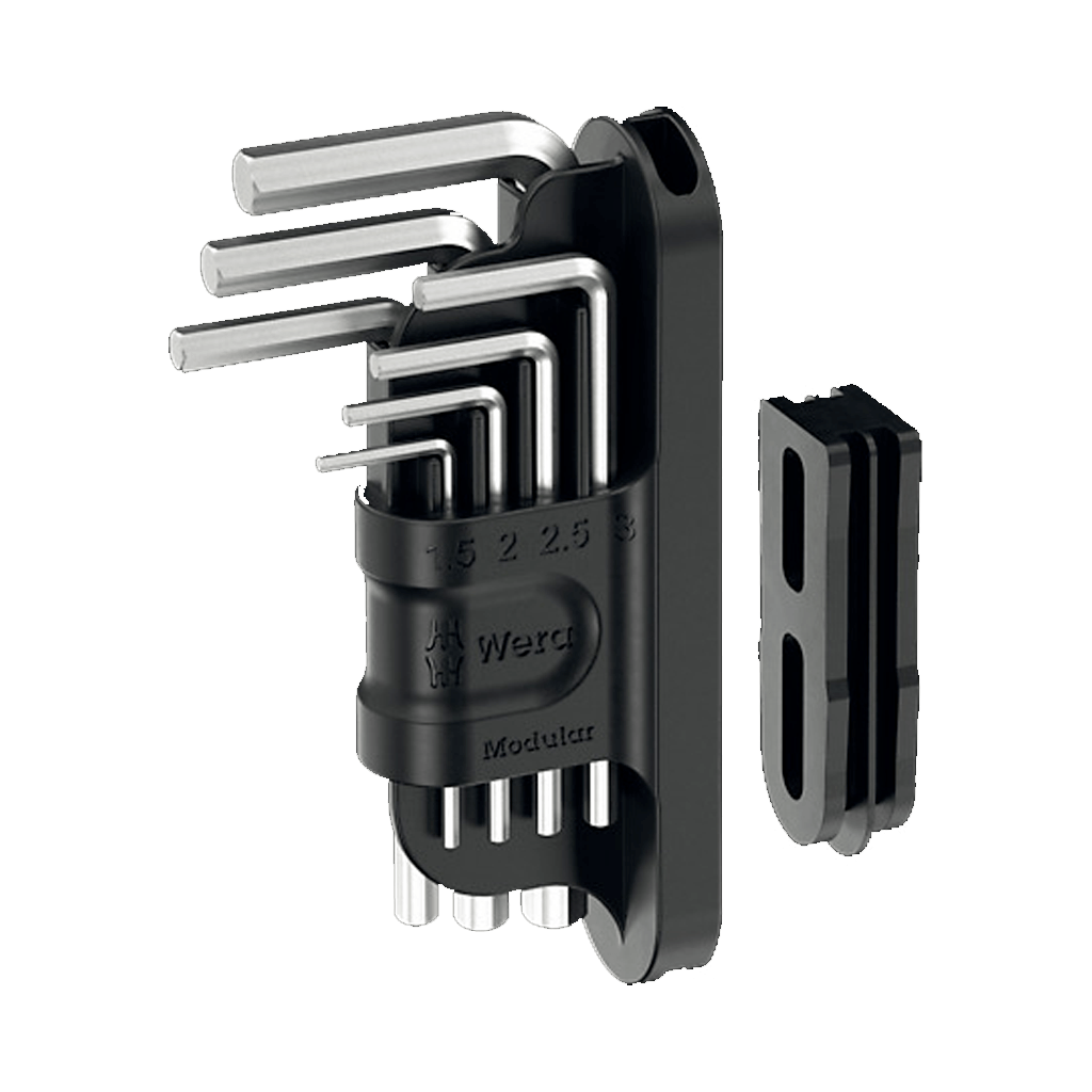 Hex Key Set Wera Tool - Check Modular Hex Plus Metric Chrome Plated - 7 Pieces - Genetik Sport