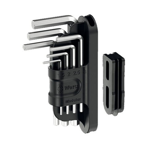 Hex Key Set Wera Tool - Check Modular Hex Plus Metric Chrome Plated - 7 Pieces - Genetik Sport