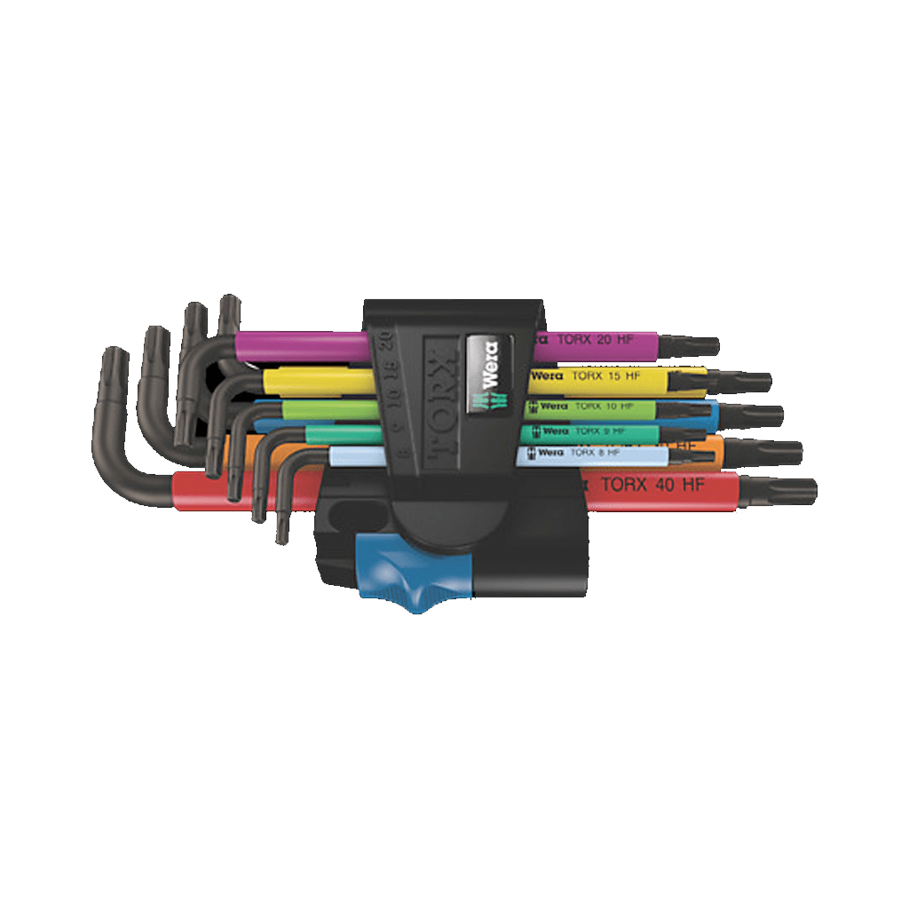Hex Key Torx Set Wera 967/9 TX Multicolour HF1 - 9 Pieces - Genetik Sport