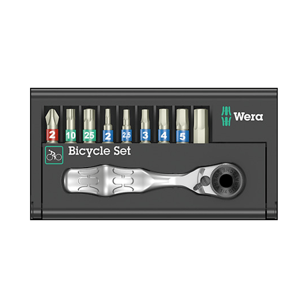 Ratchet/Bits Wera Bicycle Set 9 - 10 Pieces - Genetik Sport