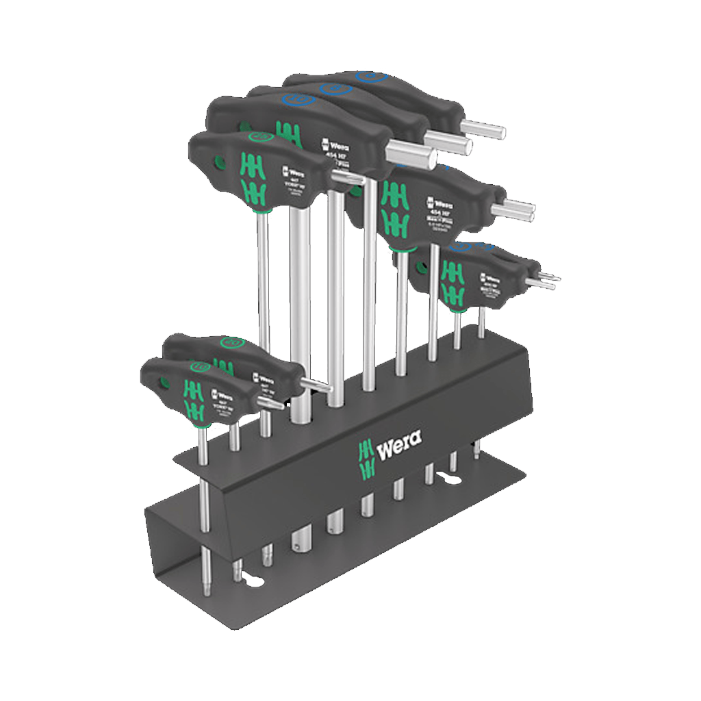T - handle Hex Key Wera Bicycle Set 6 - 10 Pieces - Genetik Sport