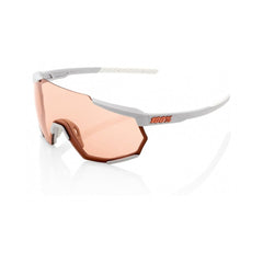 Mtb Sunglasses 100% Racetrap Soft Tact Stone Grey - HiPER Coral Lens - Genetik Sport