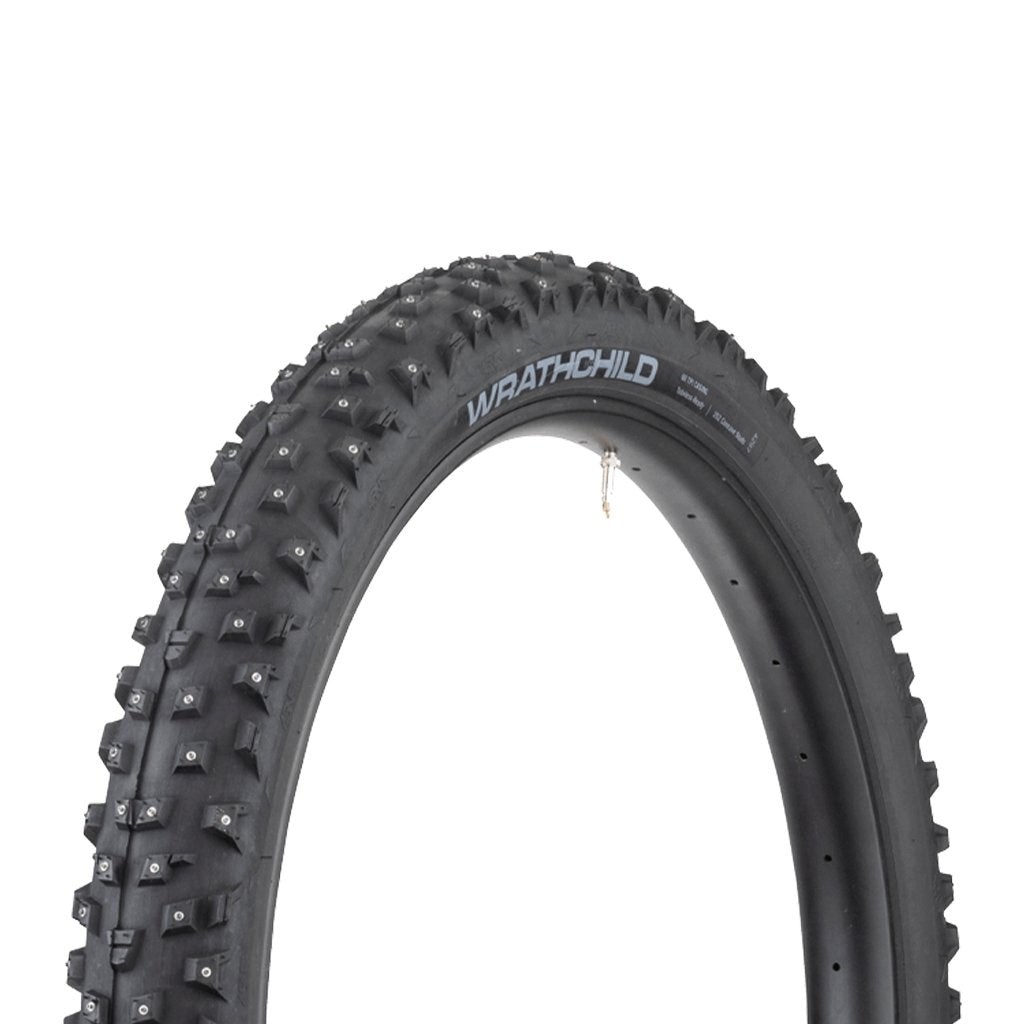 PNEU 45NRTH WRATHCHILD 29 X 2.6 TUBELESS FOLDING BLACK 60TPI 252 CONCAVE CARBIDE STUDS - Genetik Sport