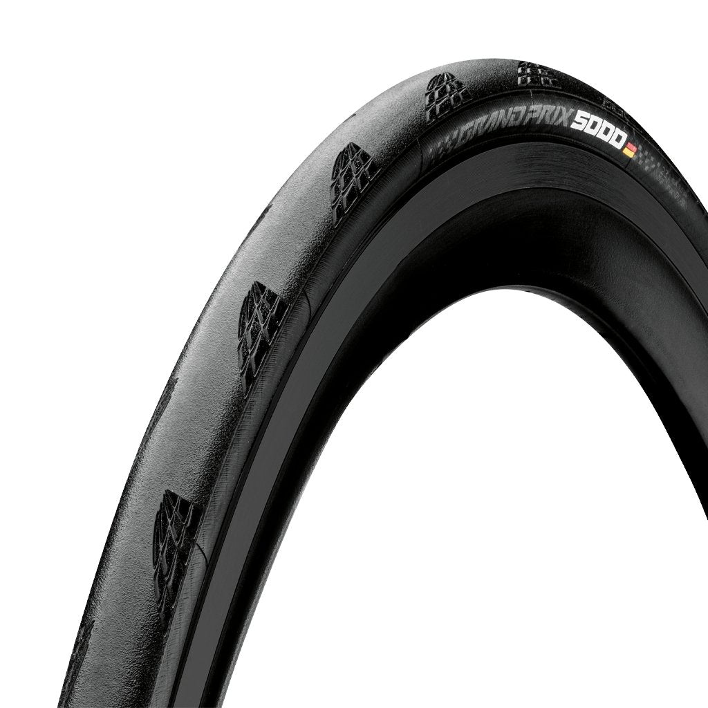 Pneu Continental Grand Prix 5000 Black/Black Chili Foldable 700x25 - Genetik Sport