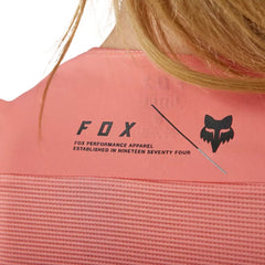 Maillot pour femmes Fox Flexair Ascent SS Salmon - Genetik Sport