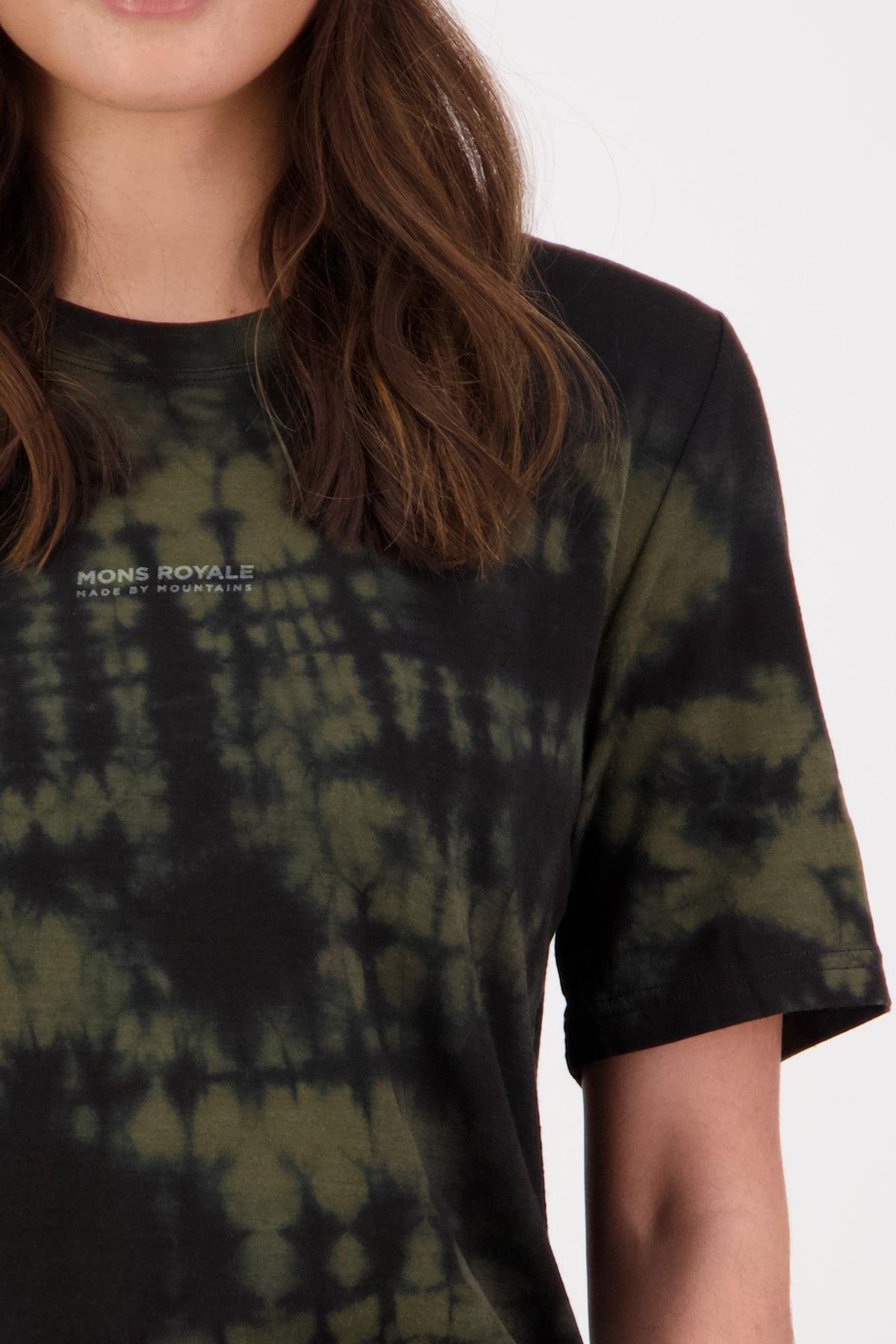 SS Mons Royale Womens Icon Relaxed Clean Olive Tie Dye - Genetik Sport