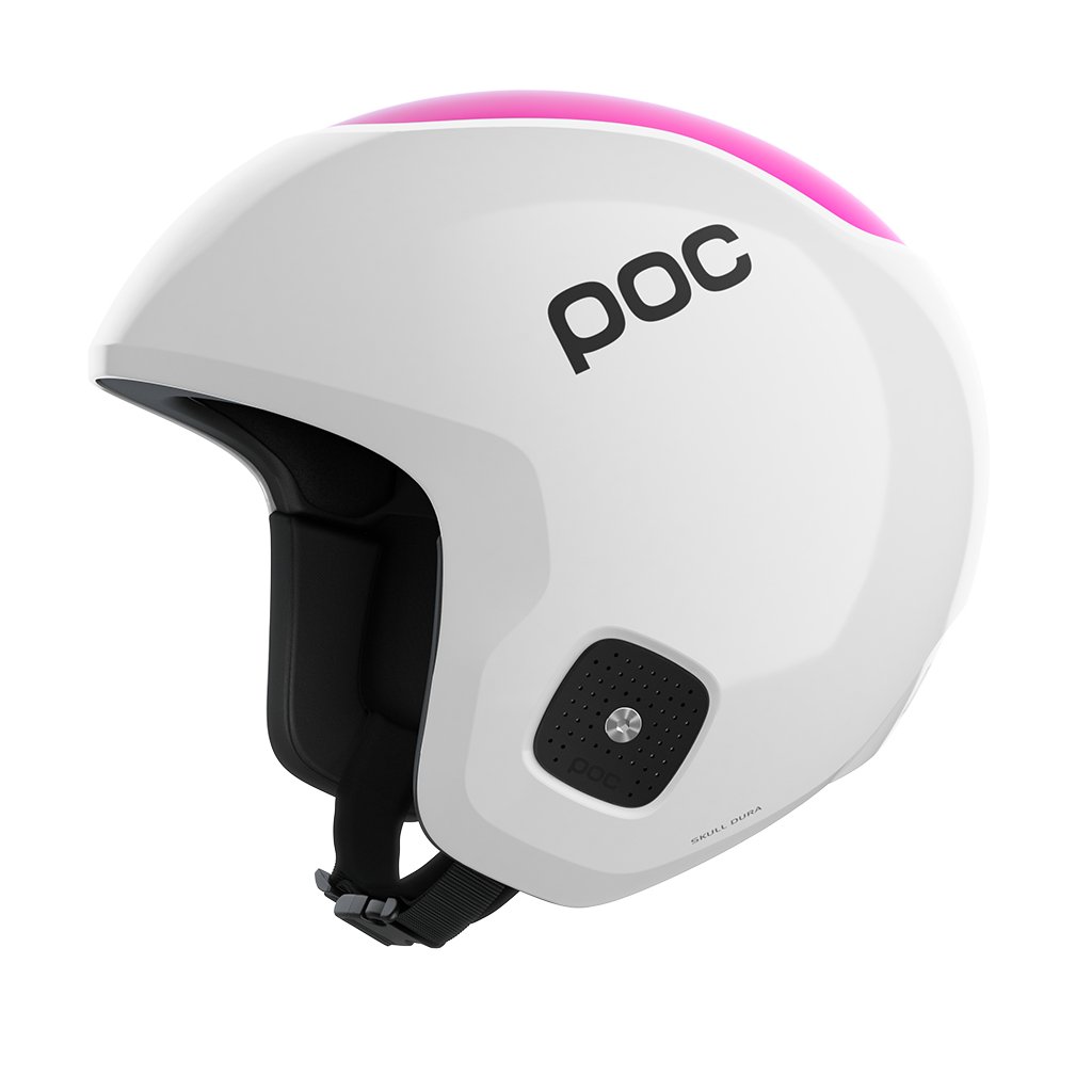 Casque Poc Skull Dura Jr Hydrogen White/Fluorescent Pink - Genetik Sport