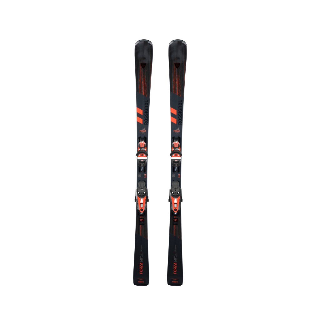 Skis Rossignol Forza 60° V-Ti Konect + SPX12 Black/Hot Red 2024 - Genetik Sport